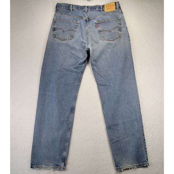 Levis 550 Jeans Mens 38x34 Blue Relaxed Fit Tapered American Workwear Denim - Picture 7 of 12